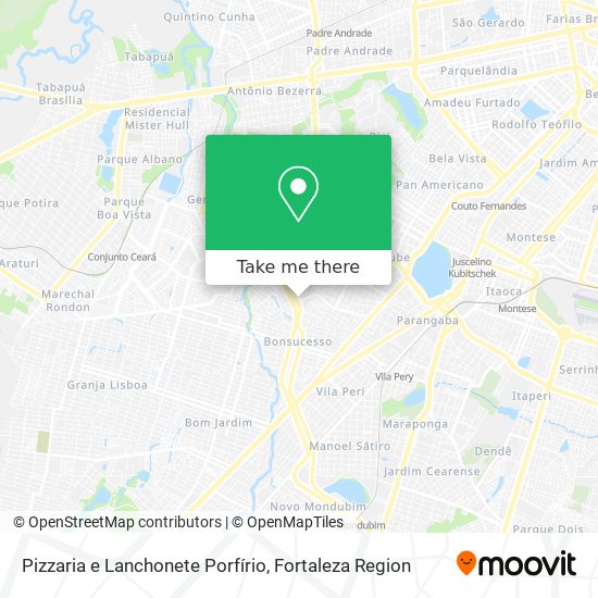 Pizzaria e Lanchonete Porfírio map