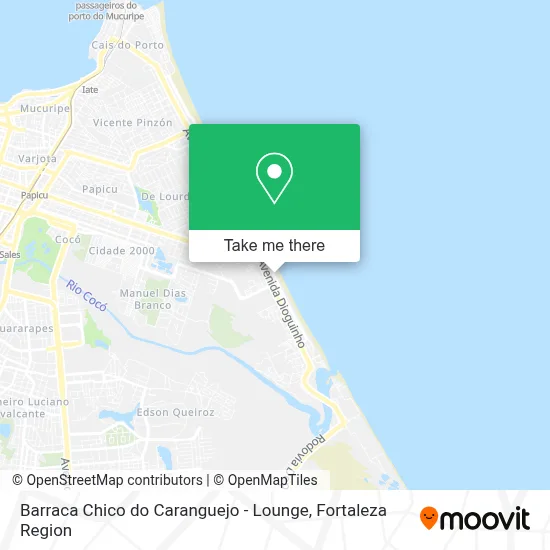 Barraca Chico do Caranguejo - Lounge map