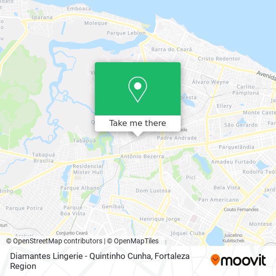 Diamantes Lingerie - Quintinho Cunha map