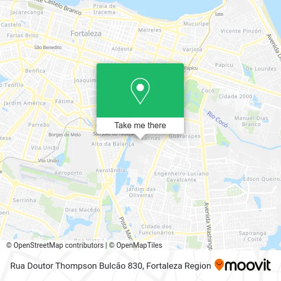 Rua Doutor Thompson Bulcão 830 map