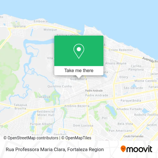 Rua Professora Maria Clara map