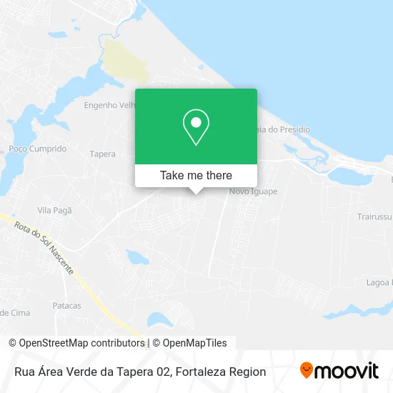 Rua Área Verde da Tapera 02 map