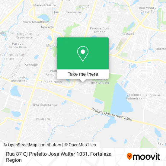 Rua 87 Cj Prefeito Jose Walter 1031 map