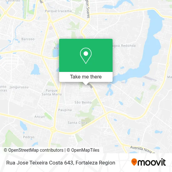 Rua Jose Teixeira Costa 643 map