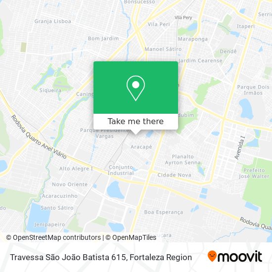 Travessa São João Batista 615 map