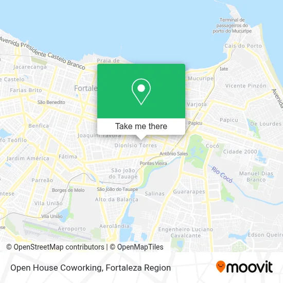 Open House Coworking map