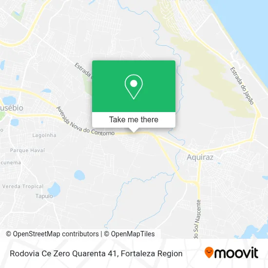 Rodovia Ce Zero Quarenta 41 map