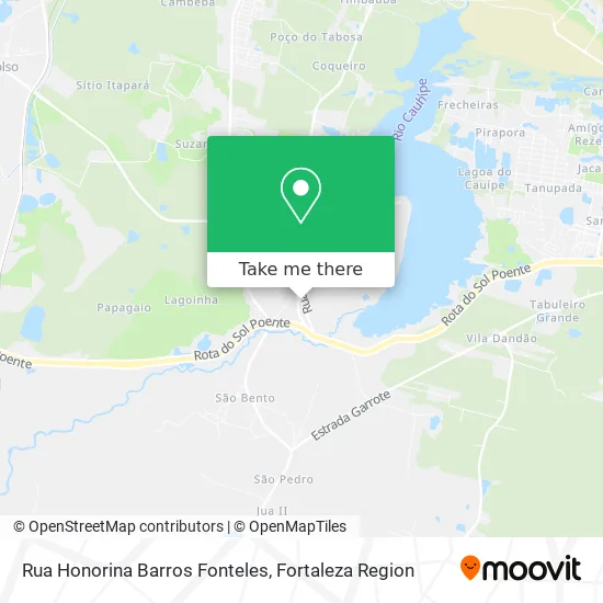 Rua Honorina Barros Fonteles map