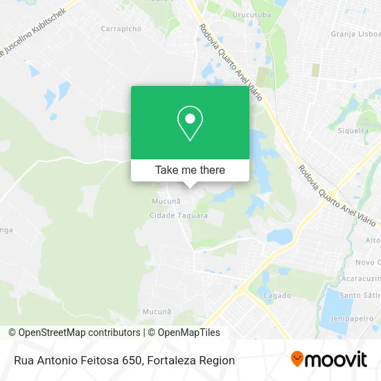 Rua Antonio Feitosa 650 map