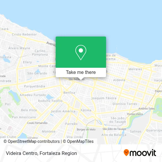Videira Centro map
