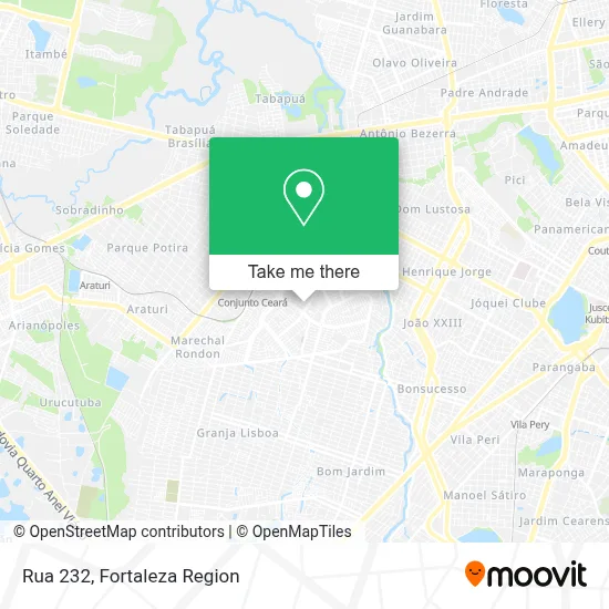 Rua 232 map