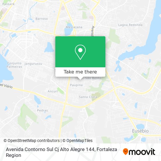 Mapa Avenida Contorno Sul Cj Alto Alegre 144