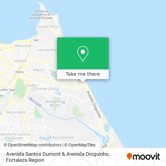 Mapa Avenida Santos Dumont & Avenida Dioguinho