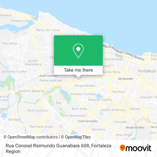 Rua Coronel Raimundo Guanabara 608 map