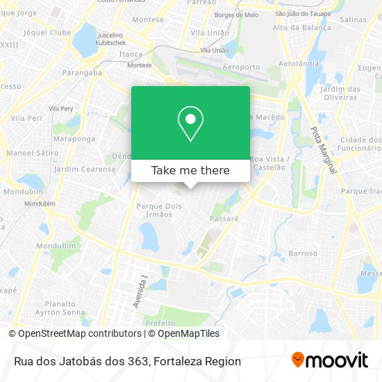 Rua dos Jatobás dos 363 map