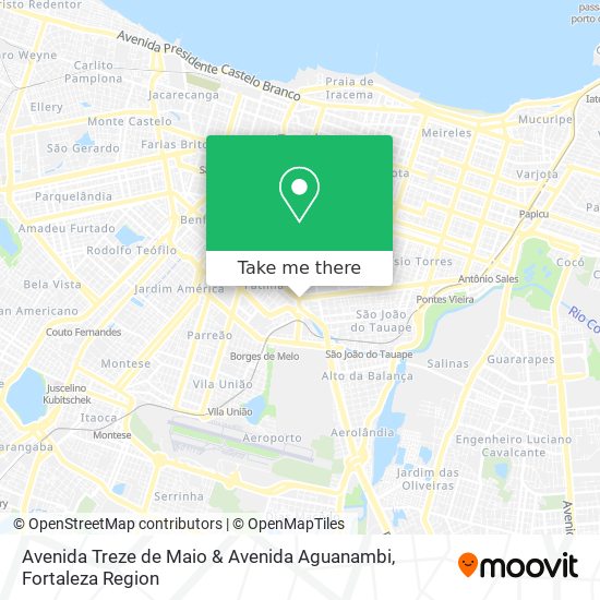 Avenida Treze de Maio & Avenida Aguanambi map