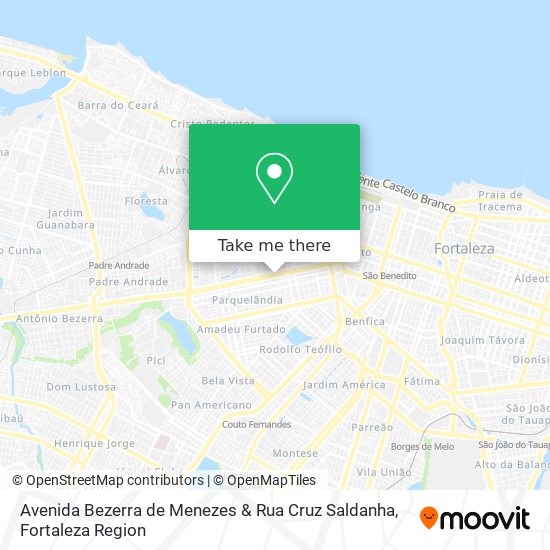Mapa Avenida Bezerra de Menezes & Rua Cruz Saldanha