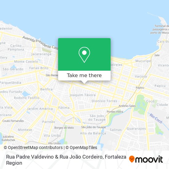 Rua Padre Valdevino & Rua João Cordeiro map