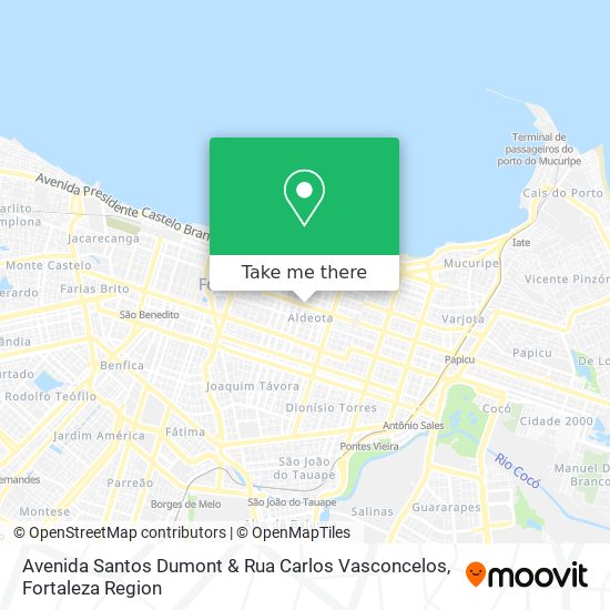 Mapa Avenida Santos Dumont & Rua Carlos Vasconcelos