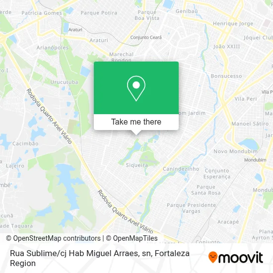 Rua Sublime / cj Hab Miguel Arraes, sn map