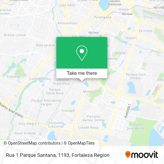 Rua 1 Parque Santana, 1193 map