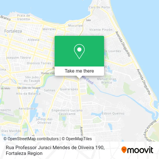 Rua Professor Juraci Mendes de Oliveira 190 map