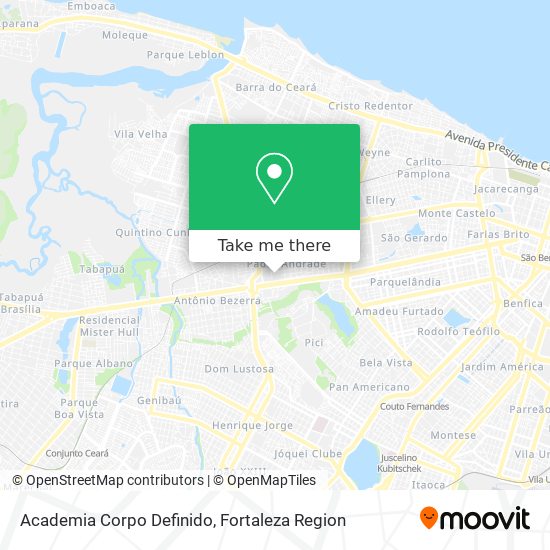 Academia Corpo Definido map