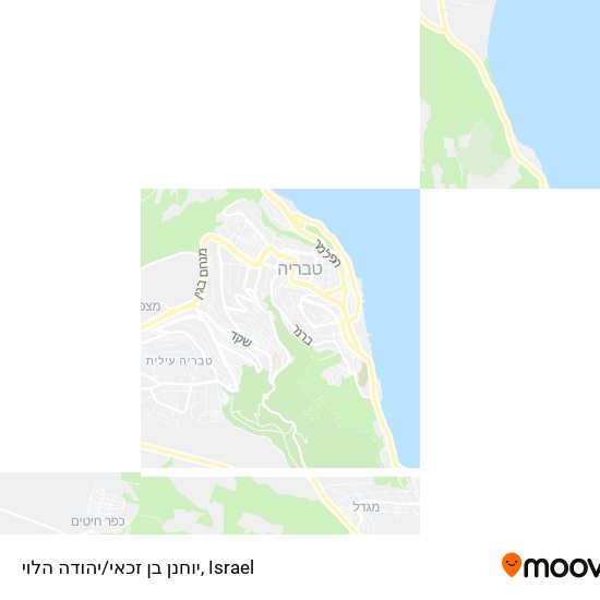 Карта יוחנן בן זכאי/יהודה הלוי