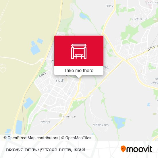 שדרות הסנהדרין/שדרות העצמאות map