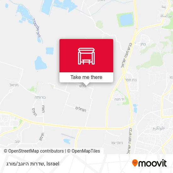 Карта שדרות היוגב/מורג