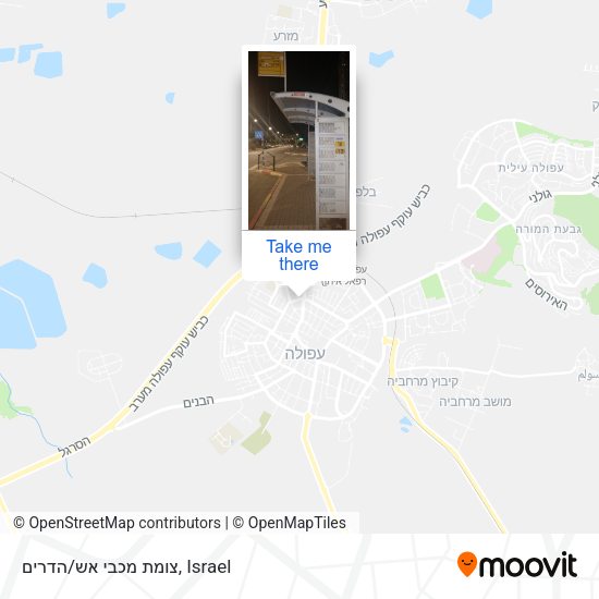 צומת מכבי אש/הדרים map