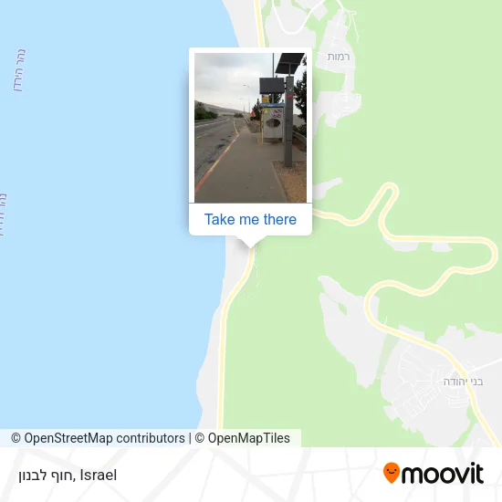 Карта חוף לבנון