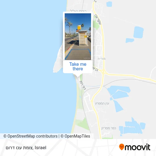 Карта צומת עכו דרום