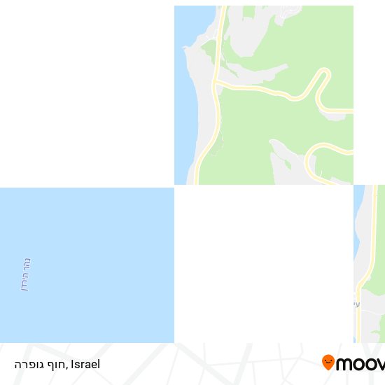 חוף גופרה map