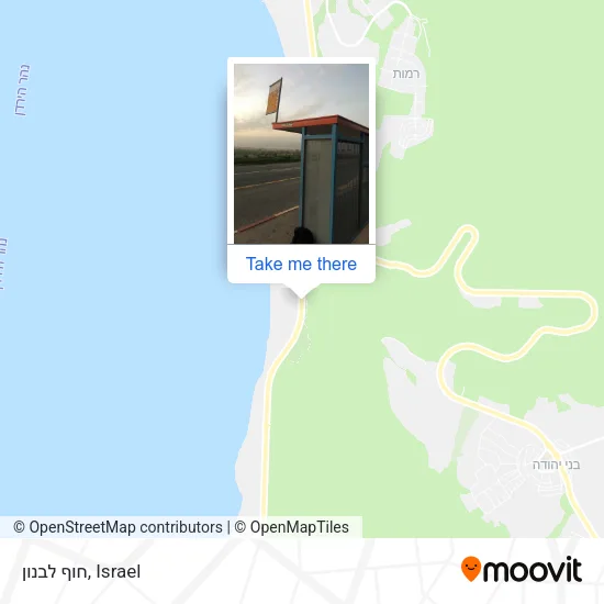 Карта חוף לבנון