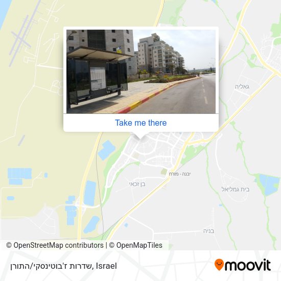 שדרות ז'בוטינסקי/התורן map