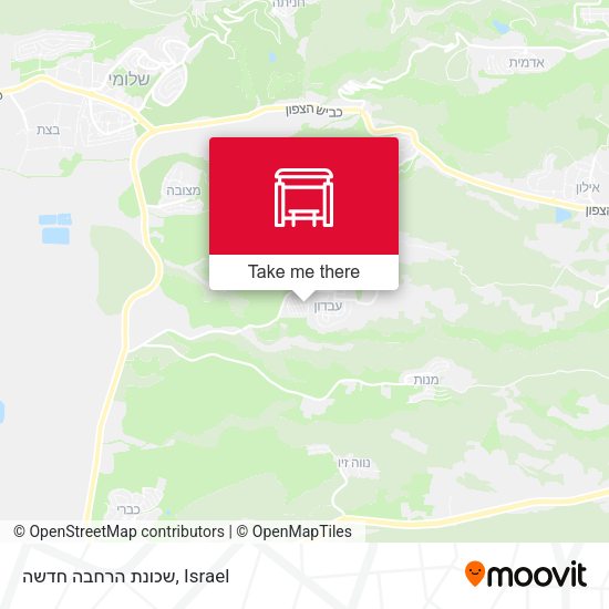שכונת הרחבה חדשה map