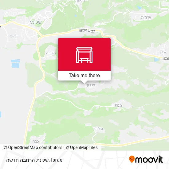 Карта שכונת הרחבה חדשה