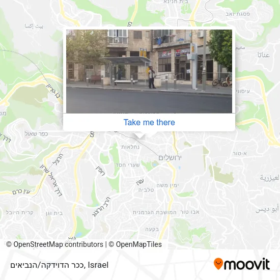 Карта ככר הדוידקה/הנביאים