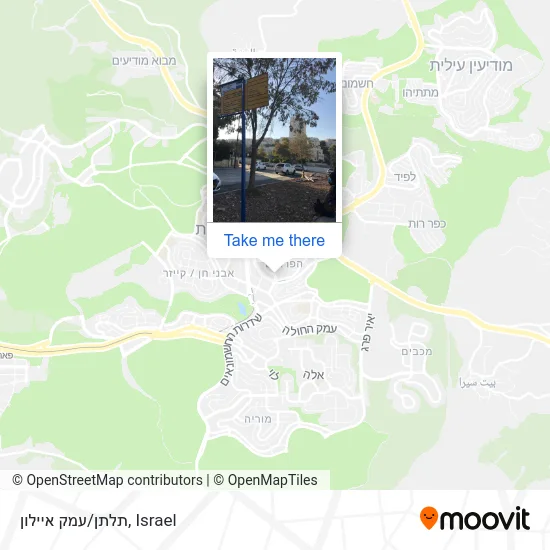 תלתן/עמק איילון map