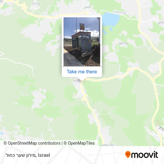 מירון שער כחול map