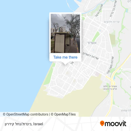 Карта כינרת/נחל קידרון