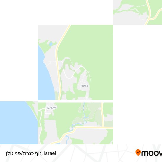 נוף כנרת/פני גולן map