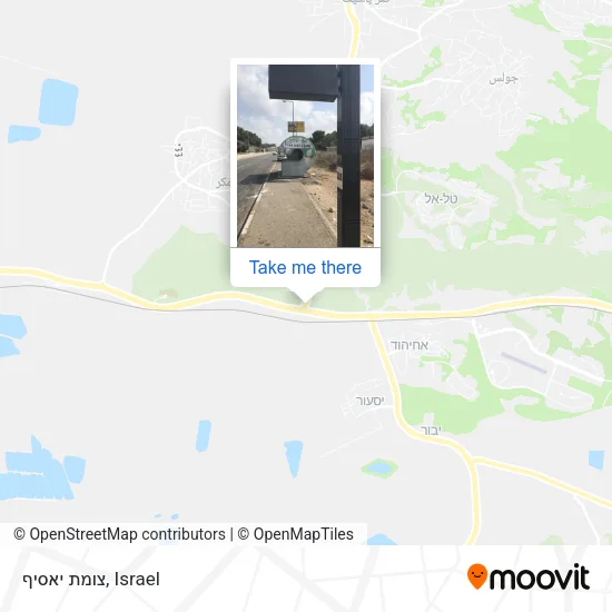 Карта צומת יאסיף