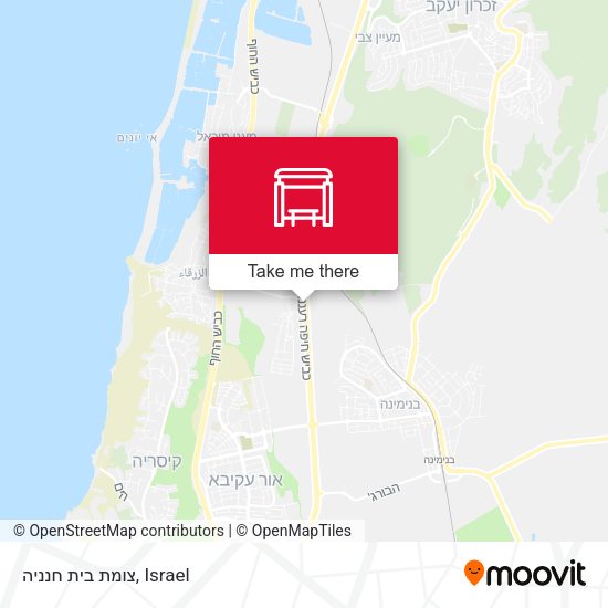צומת בית חנניה map