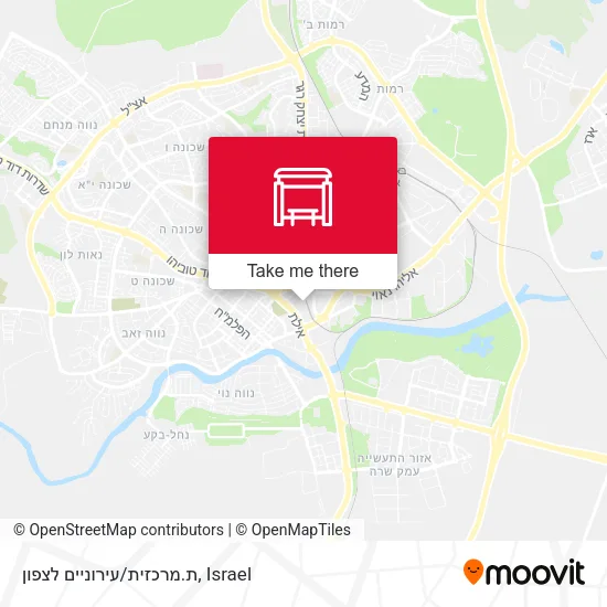 Карта ת.מרכזית/עירוניים לצפון