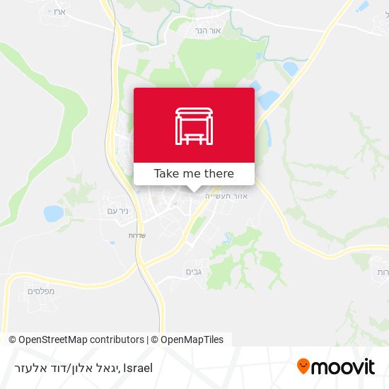 יגאל אלון/דוד אלעזר map