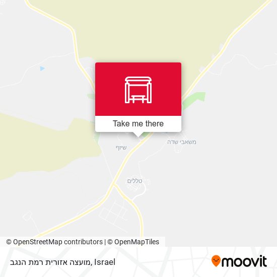 מועצה אזורית רמת הנגב map