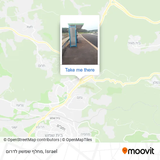 Карта מחלף שמשון לדרום