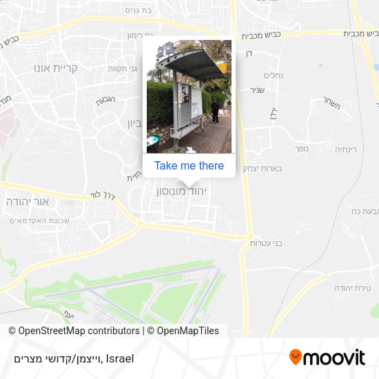 וייצמן/קדושי מצרים map